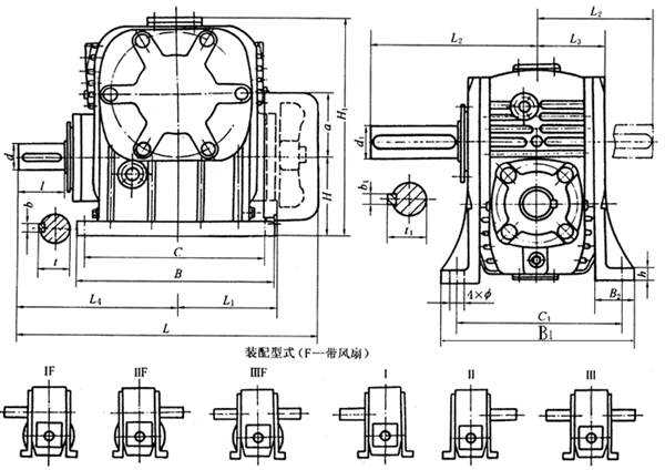 TP型平面包絡環(huán)面蝸桿減速機